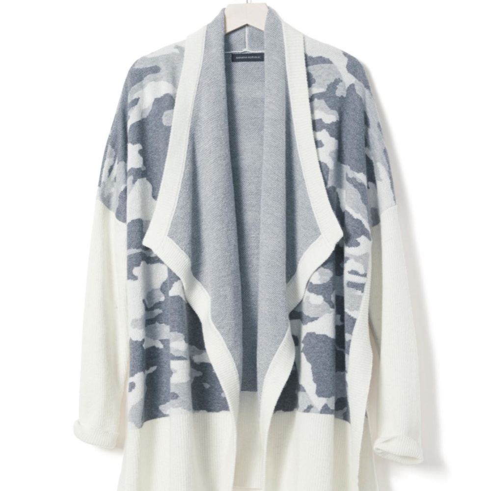 COPY - Banana Republic camo cardigan